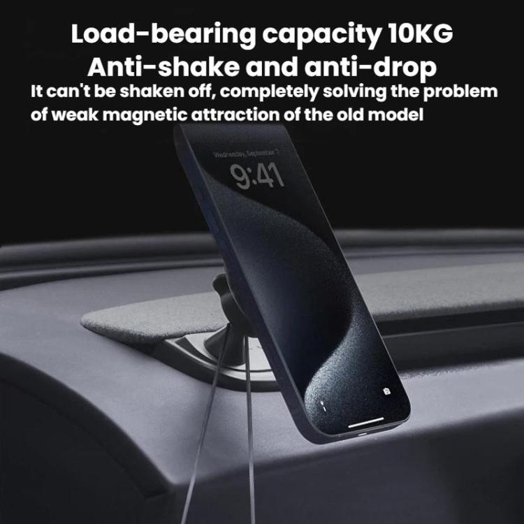 For Tesla 2025+ MODEL Y JUNIPER 2024+ Model 3 Highland Phone Holder Dashboard Phone Holder Base, Spec: Base Black