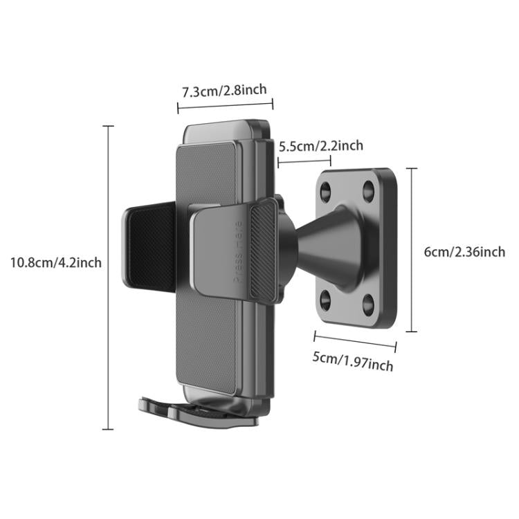 Wall-Mounted Universal Phone Stand For Kitchen Living Room Bedroom - Black