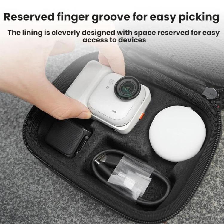 For Insta360 Go Ultra BRDRC Portable Accessory Storage Bag - Black