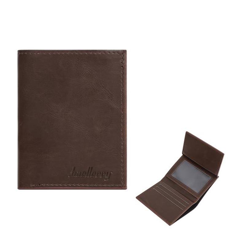 Baellerry K1979 Men Slim Vintage PU Leather Wallet Compact Travel Card Holder