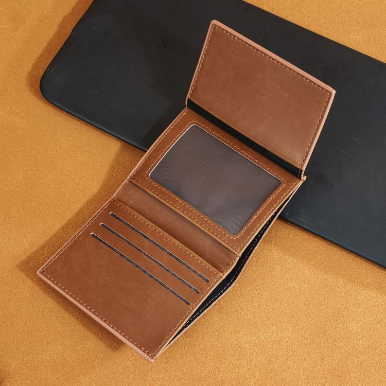 Baellerry K1979 Men Slim Vintage PU Leather Wallet Compact Travel Card Holder
