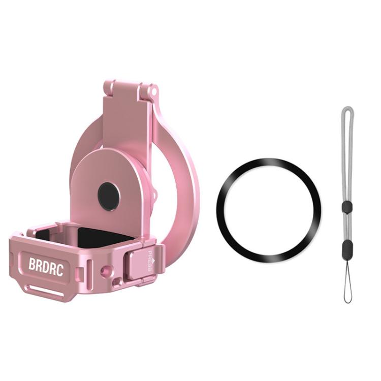 For DJI Osmo Pocket 3 BRDRC Magnetic Expandable Phone Holder Cold Shoe Mount - Pink