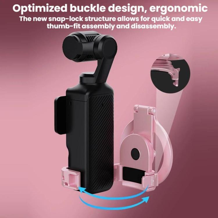 For DJI Osmo Pocket 3 BRDRC Magnetic Expandable Phone Holder Cold Shoe Mount - Pink
