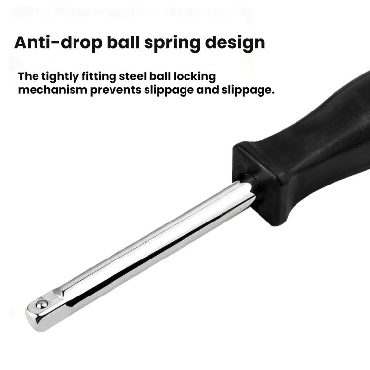 5pcs Socket Wrench Handle Extension Rod Combination Repair Tool, 型号: 1/4x150mm Chrome Plated