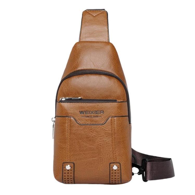WEIXIER X466 Men Crossbody Chest Bag Casual Water-Resistant Lightweight Backpack