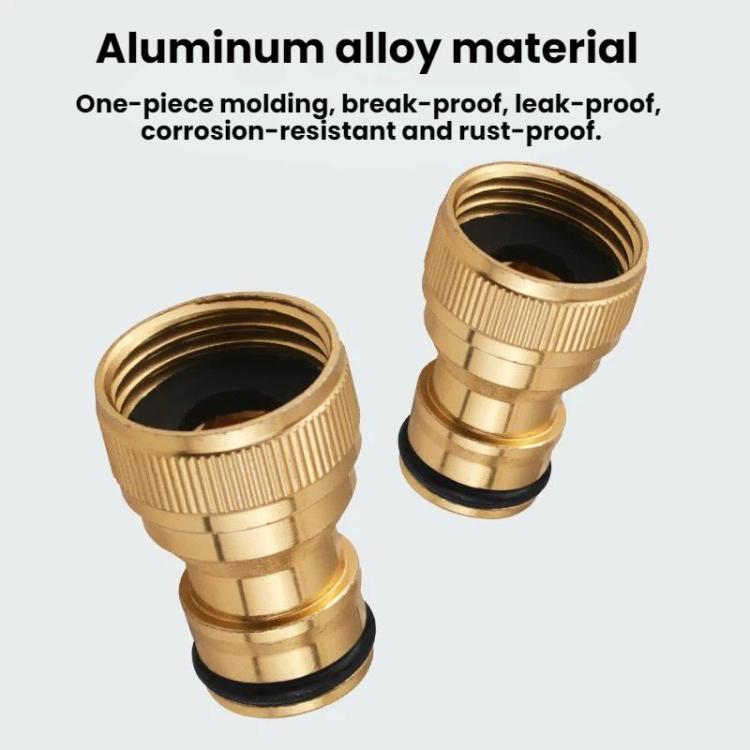 5pcs 4-point Internal Thread Aluminum Alloy Faucet Spout Hose Adapter - Nipple Connector