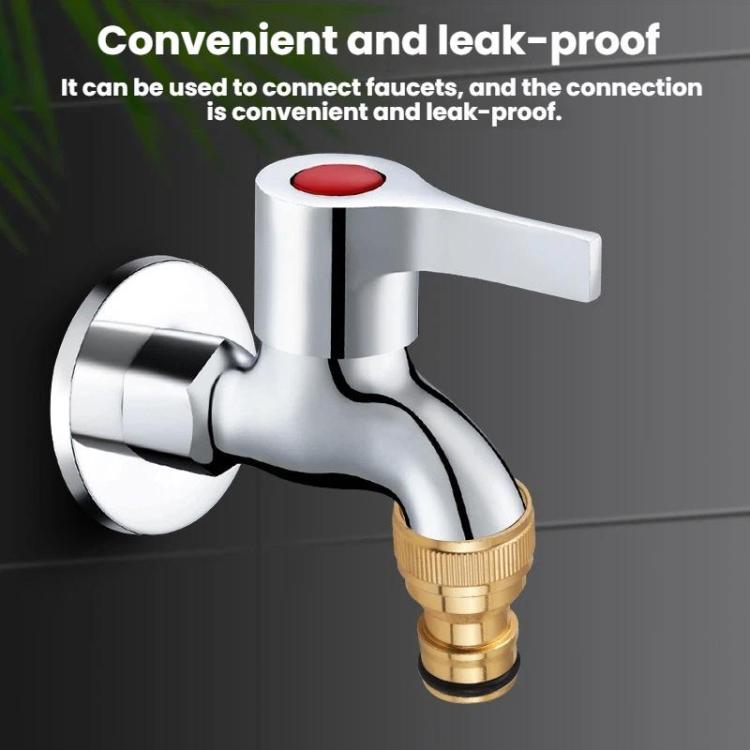 5pcs 4-point Internal Thread Aluminum Alloy Faucet Spout Hose Adapter - Nipple Connector