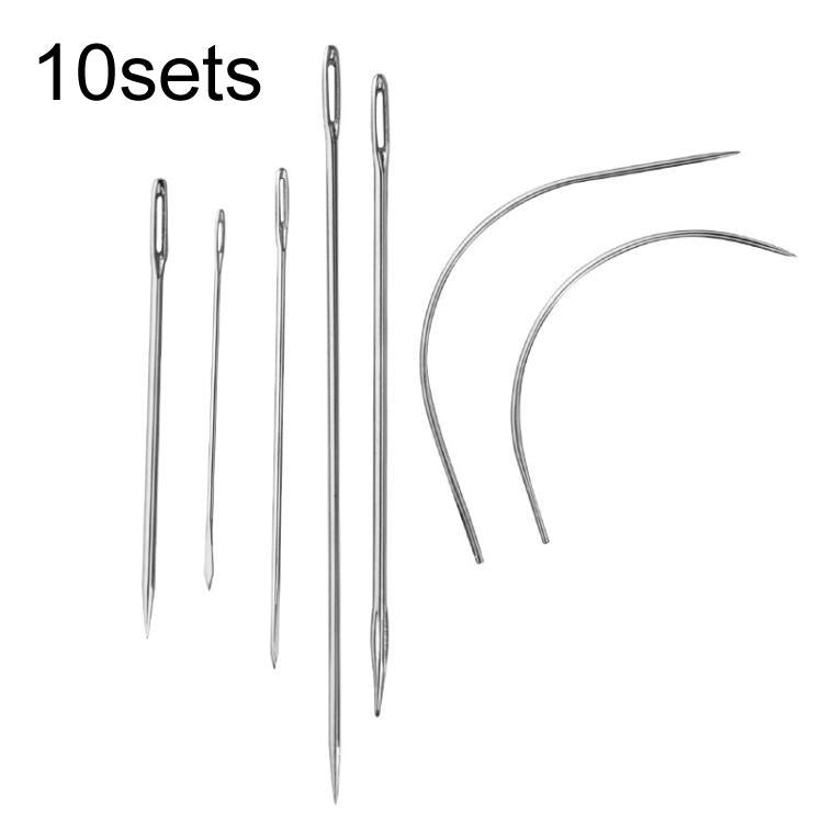 10sets Multipurpose DIY Leather Large Hole Needle Hand Sewing Kit - 7 in 1