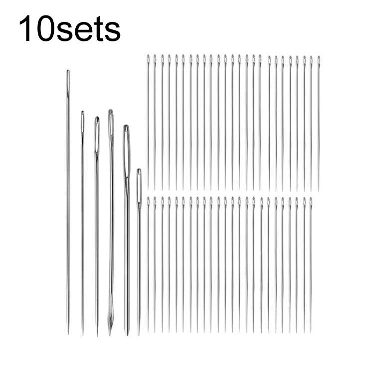 10sets Multi-Purpose DIY Embroidery Hand Sewing Needle Set - 55 in 1
