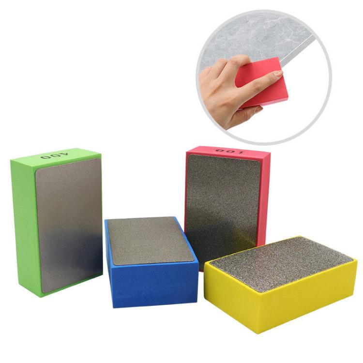 Full Abrasive Diamond Hand Grinding Disc For Glass Polishing And Stone Edge Trimming, Color: 200 Grit Blue