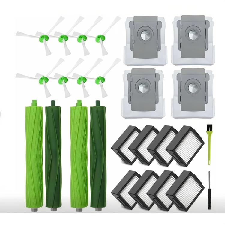26pcs /Set Replacement Kit For iRobot Roomba i7 / i7+ / E5 / E6 Series Robot Vacuum - 2+8+8+4