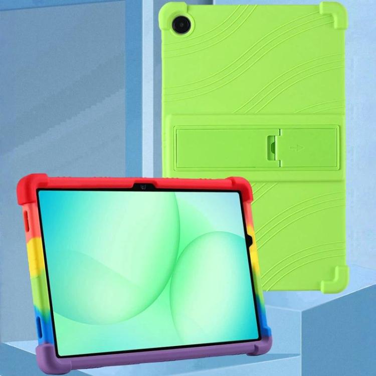 For Samsung Galaxy Tab A11+ / A9+ Shockproof Silicone Tablet Protective Case With Holder