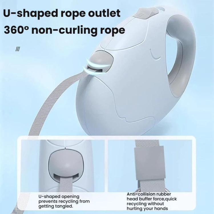 Retractable Dog Leash for Small & Medium Dogs No Tangle Walking Pet Lead, Size: 5m