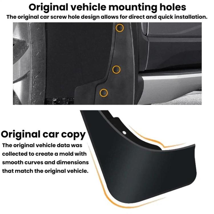 4pcs For Ford F-150 2021-On Car Tire Mudguard