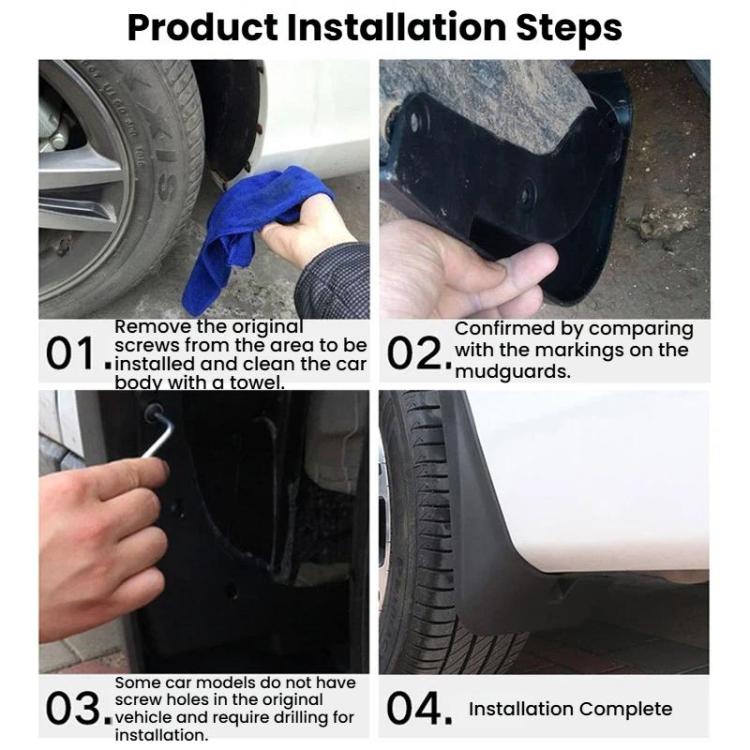 4pcs For Ford F-150 2021-On Car Tire Mudguard
