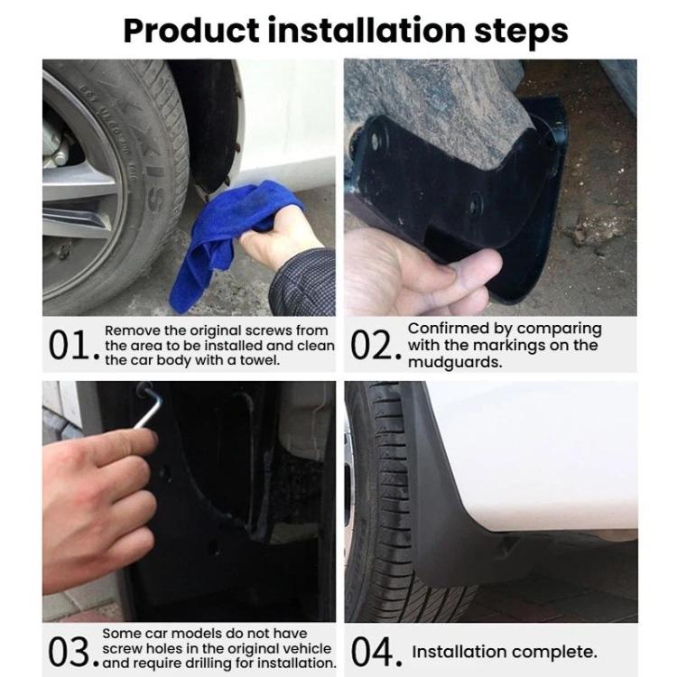 For Honda CR-V 2023-2025 4pcs Car Tire Mudguard