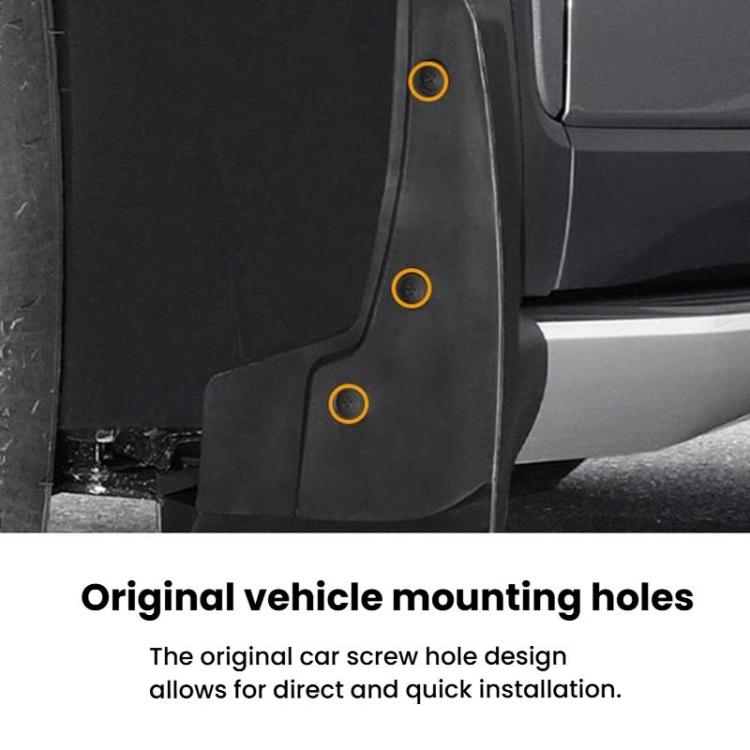 For Ford F-150 Lightning 2021-2024 4pcs Car Tire Mudguard