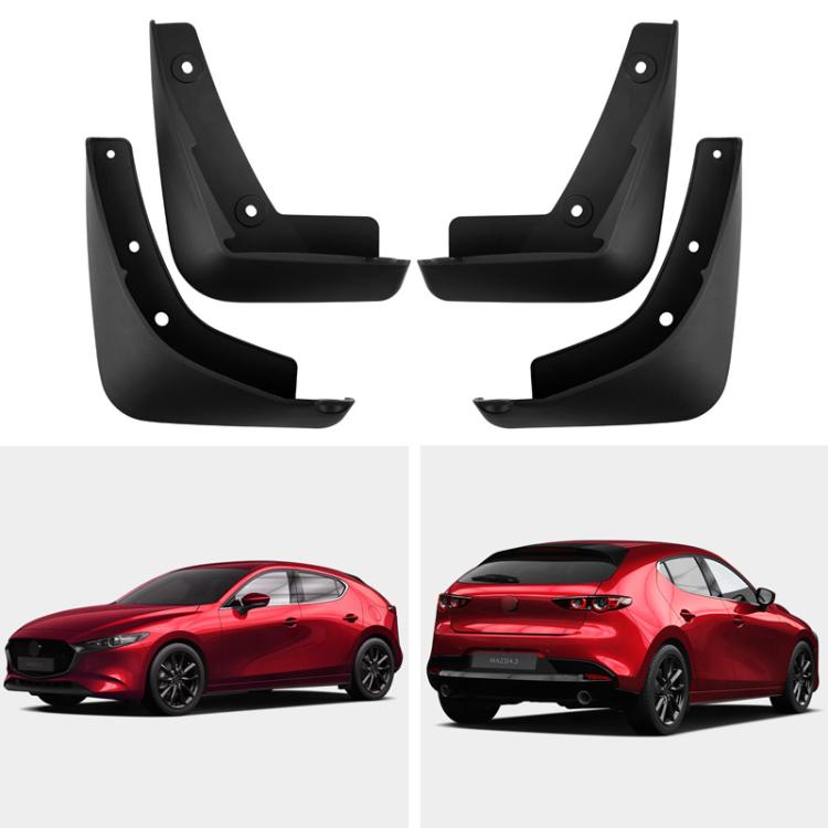 For Mazda 3 / Axela Hatchback 2020-2025 4pcs Car Tire Mudguard