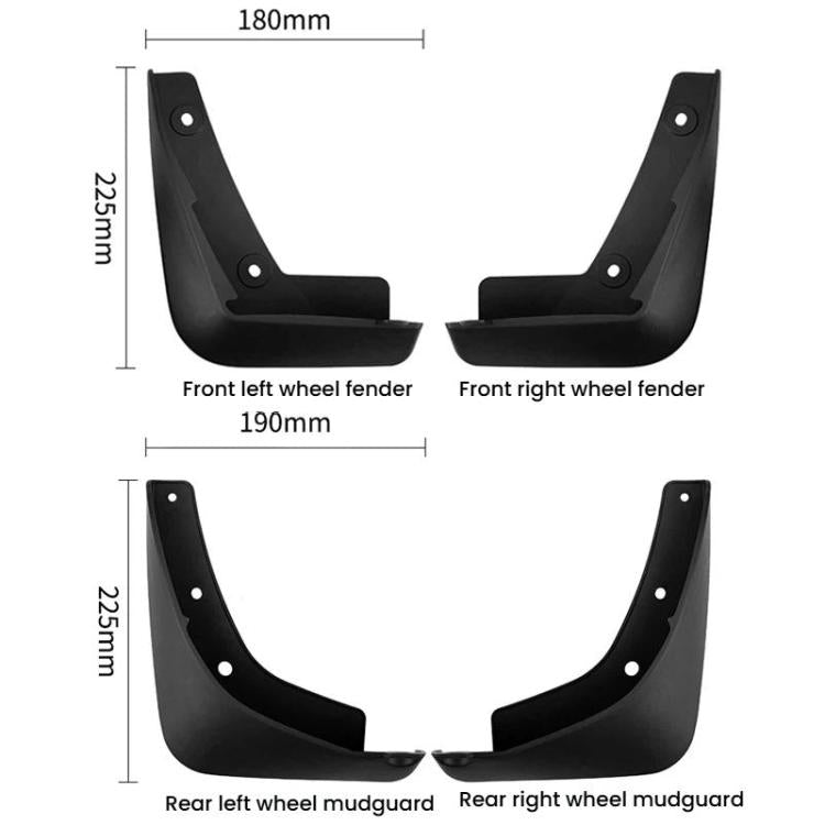 For Mazda 3 / Axela Hatchback 2020-2025 4pcs Car Tire Mudguard