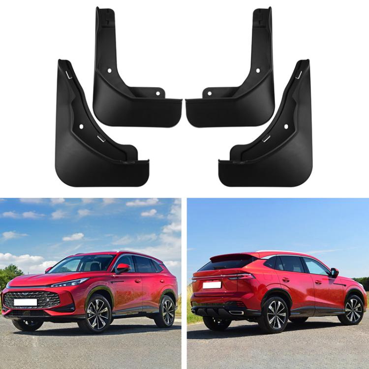 For MG HS 2025 4pcs Front Rear Car Tire Mudguards