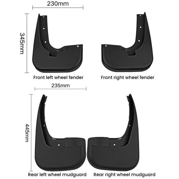 For Mercedes-Benz Viano / Vito 2012-2015 4pcs Car Tire Mudguard
