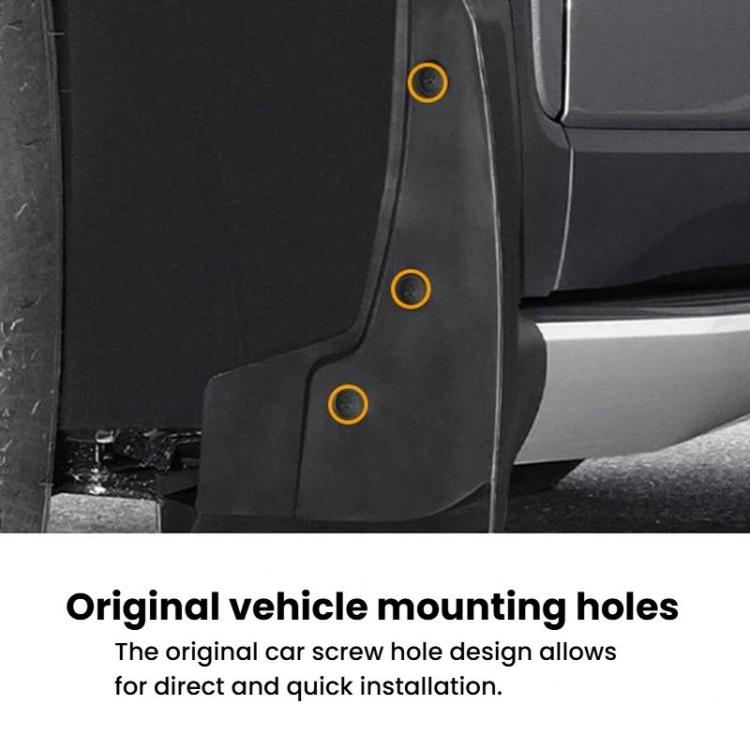 For Tesla Cybertruck 2024 4pcs Car Tire Mudguard