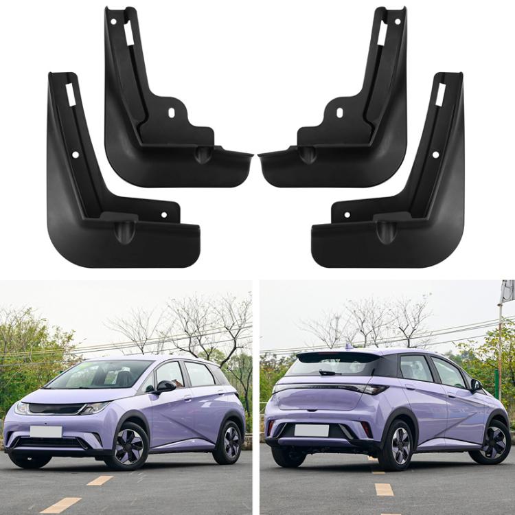For BYD Dolphin Active 2021-2025 4pcs Car Tire Mudguard