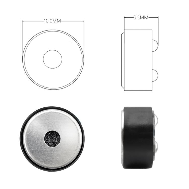 ZS0323 2pcs 10mm Vibration Unit Bone Conduction HIFI Headphone Speaker Full Frequency Anti Agitation Vibration Unit Speaker