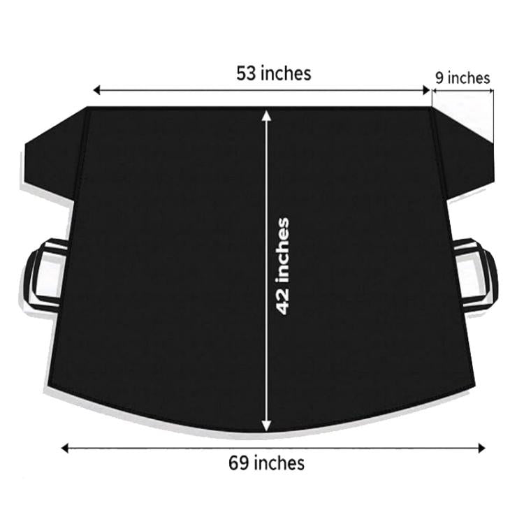 Car Snow Cover Car Snow Shield - Black