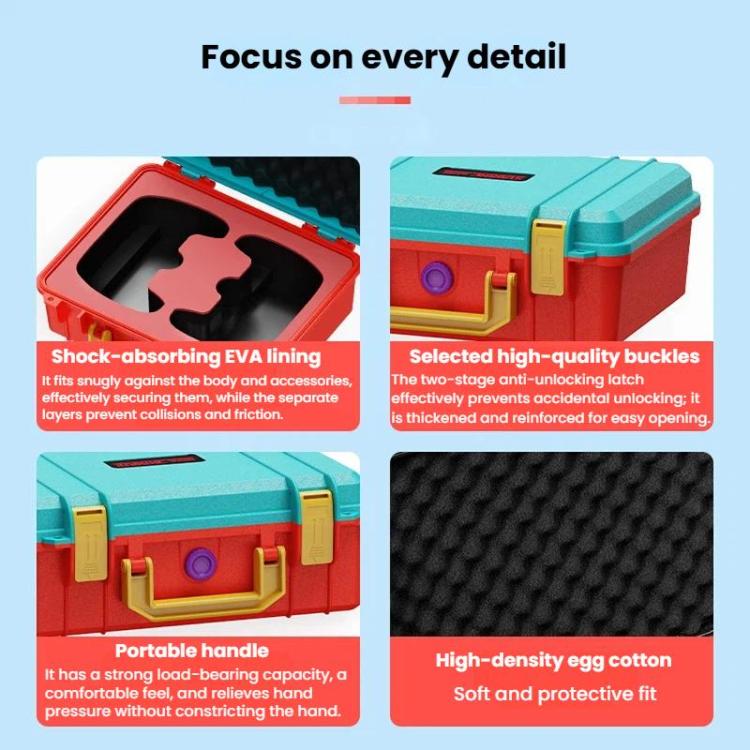 STARTRC GAMES Dual Gamepad Waterproof Storage Case - Blue Red