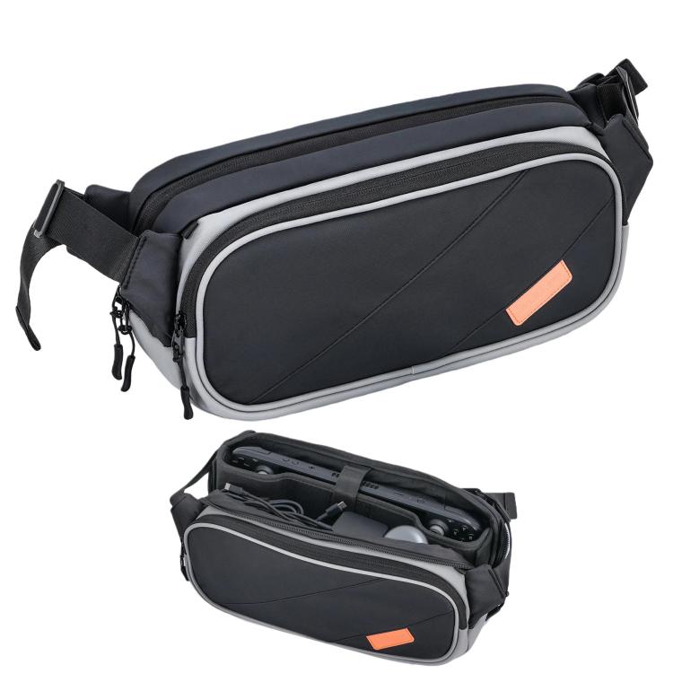 STARTRC GAMES Console Crossbody Bag Pocket PC Shoulder Storage Bag - Black Gray