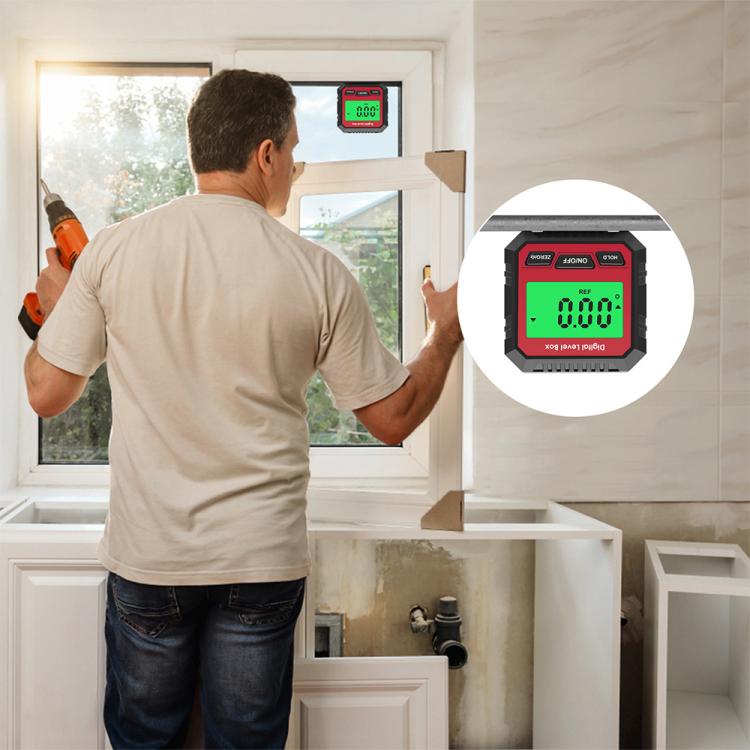 Digital Inclinometer With Magnetic Base & LCD Display Mini Angle Finder Protractor Slope Level Meter