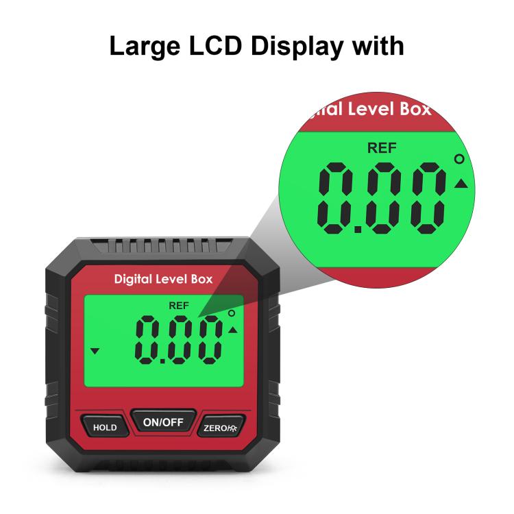 Digital Inclinometer With Magnetic Base & LCD Display Mini Angle Finder Protractor Slope Level Meter