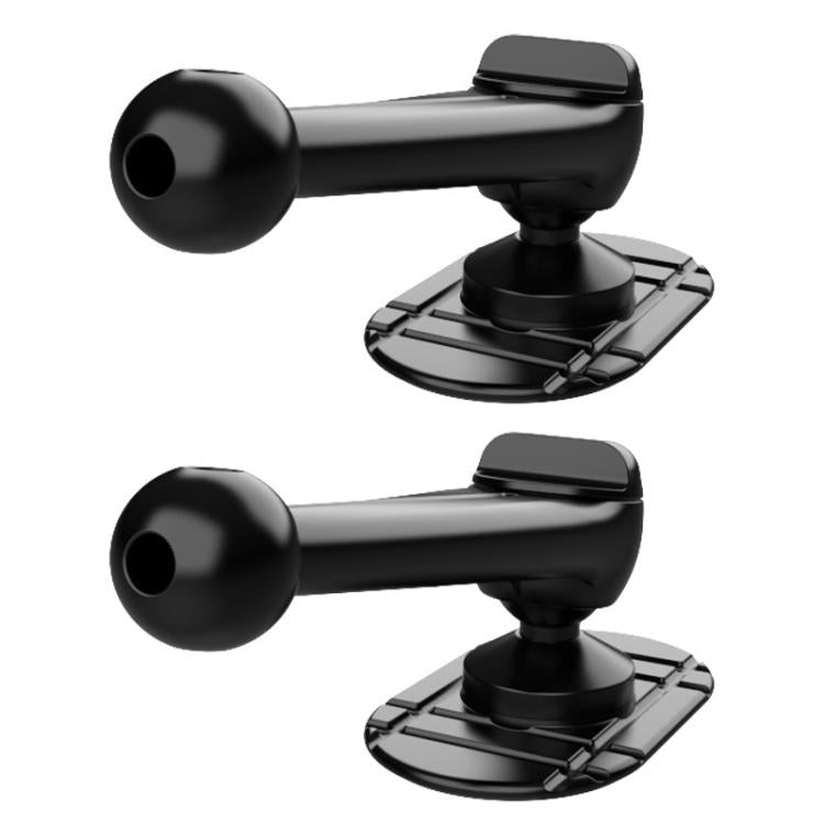 2pcs Car Adhesive Snail-Shaped Phone Mount Base 360-Degree Rotatable Mount Base - Black
