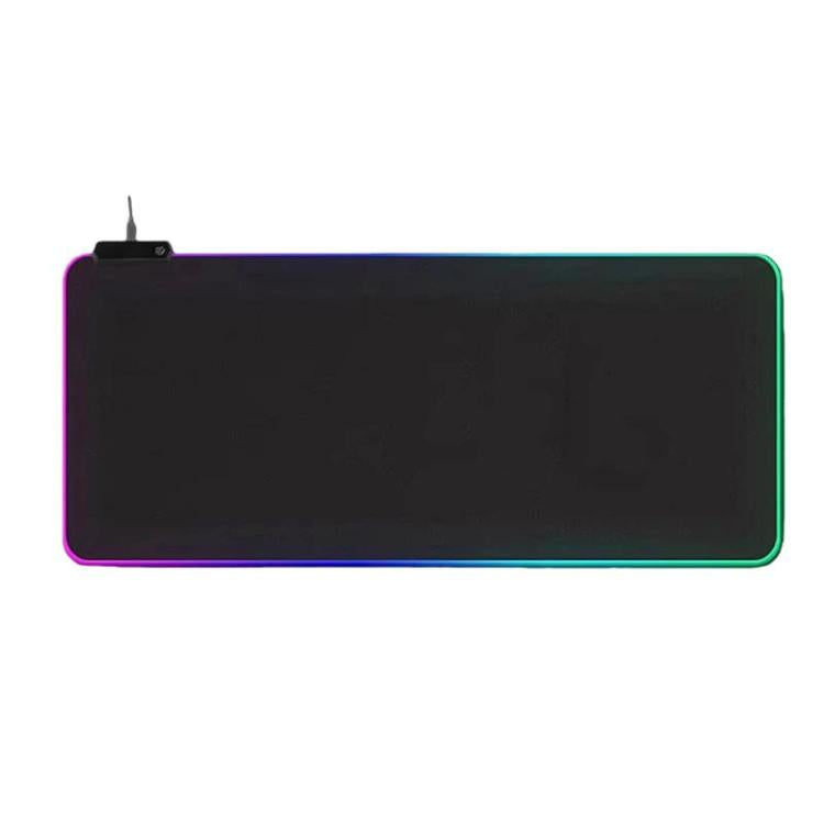 300x800x4mm Micro-USB LED Glowing Mouse Keyboard Pad RGB Colorful Lights Locked Edge Thickened Mouse Desk Pad