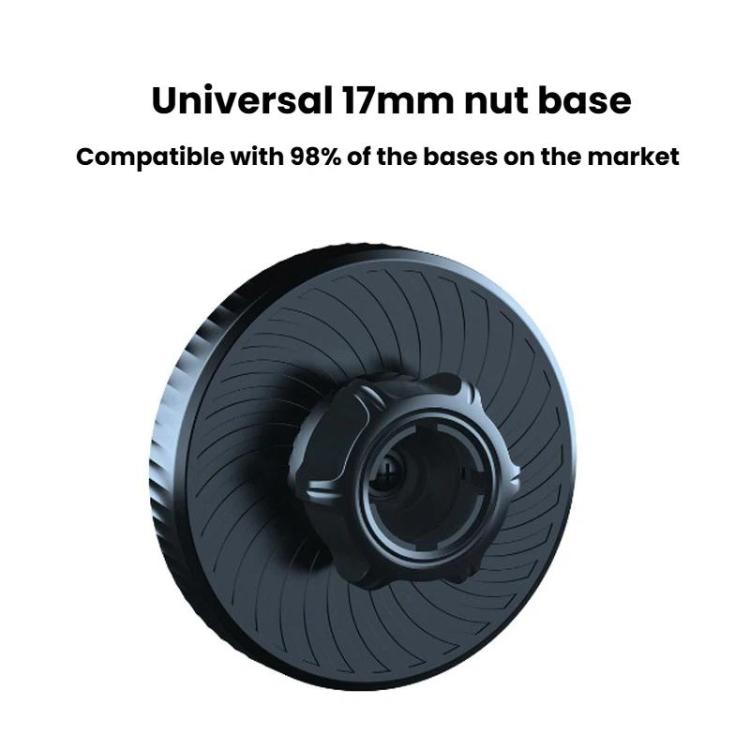 Car Adjustable Ring Magnetic Mount Magnetic Head Accessory For Phone Mounts - Black
