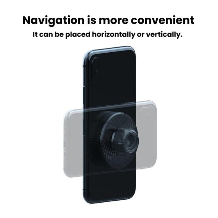 Car Adjustable Ring Magnetic Mount Magnetic Head Accessory For Phone Mounts - Black