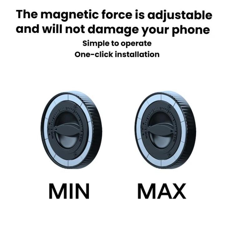 Car Adjustable Ring Magnetic Mount Magnetic Head Accessory For Phone Mounts - Black
