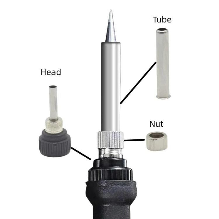 3-in-1 Sleeve Tube for 936 Soldering Iron Handle Replacement Part Without Hole