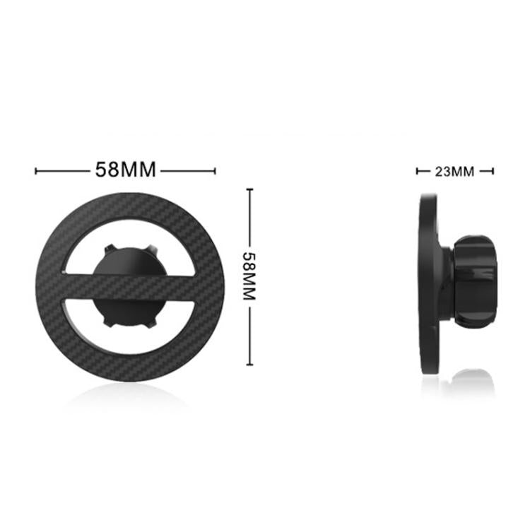 Ring Magnetic Car Mount Main Body Accessory Magnetic Ring For Phone Mounts - Black