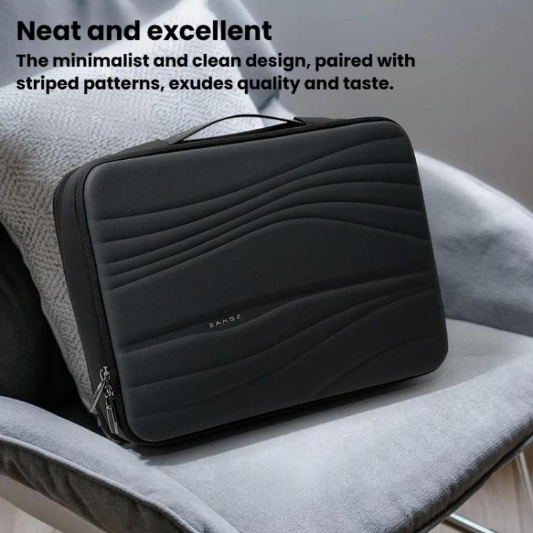 BANGE BG-8018 Men Laptop Bag Business Commuting Travel Tablet Organizer Bag - Black Grey