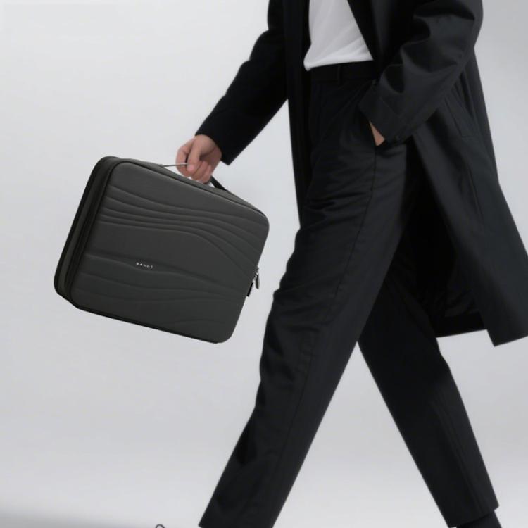 BANGE BG-8018 Men Laptop Bag Business Commuting Travel Tablet Organizer Bag - Black Grey