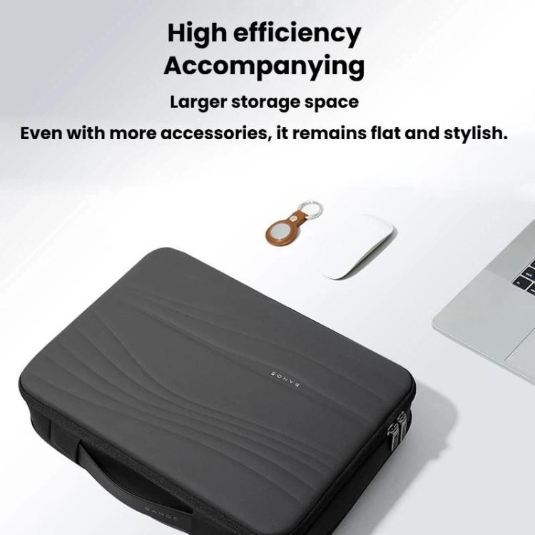 BANGE BG-8018 Men Laptop Bag Business Commuting Travel Tablet Organizer Bag - Black Grey