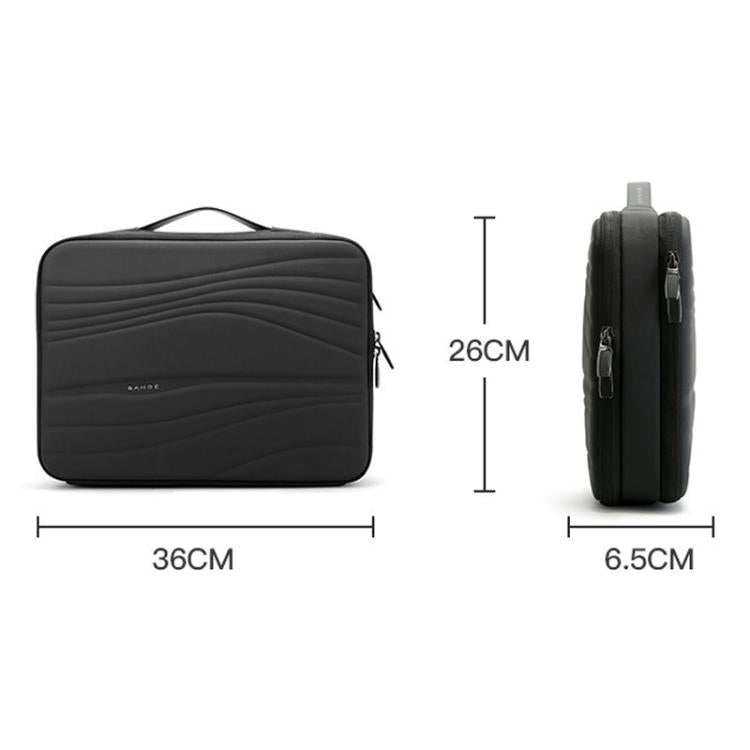 BANGE BG-8018 Men Laptop Bag Business Commuting Travel Tablet Organizer Bag - Black Grey