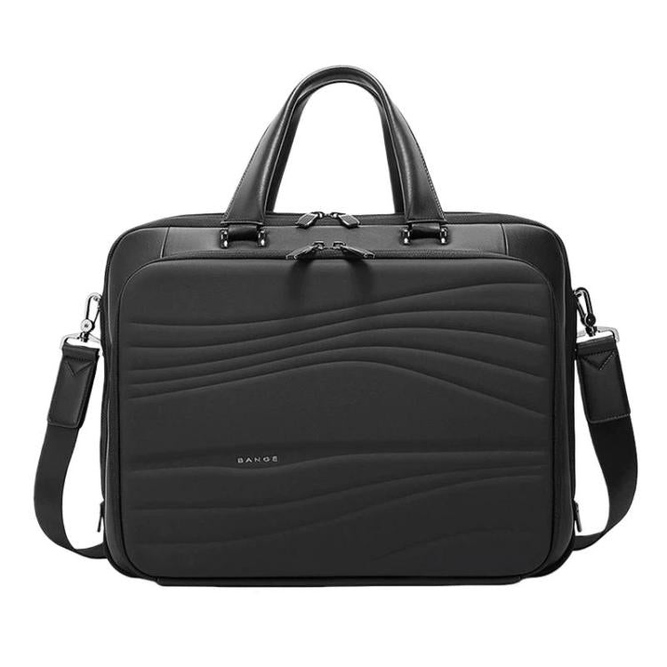 BANGE BG-8029 Large-Capacity Briefcase With Handheld Men Business Laptop Bag - Black