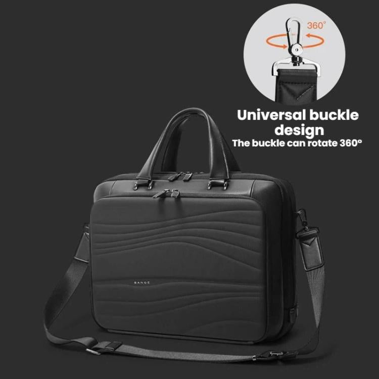 BANGE BG-8029 Large-Capacity Briefcase With Handheld Men Business Laptop Bag - Black