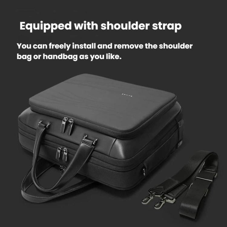 BANGE BG-8029 Large-Capacity Briefcase With Handheld Men Business Laptop Bag - Black