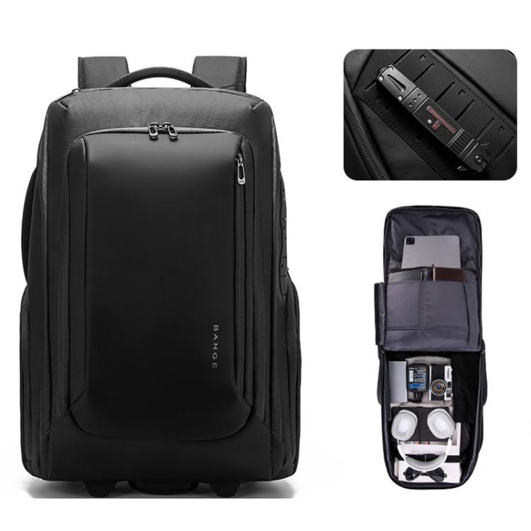 BANGE BG-8079 Multifunctional Large-Capacity Rolling Backpack Men Business Commuting Backpack