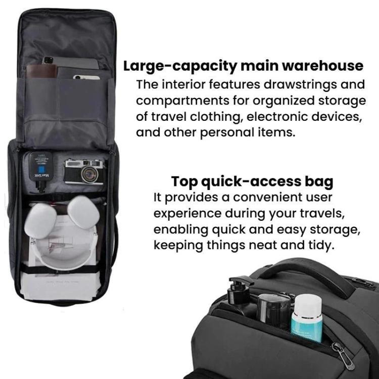 BANGE BG-8079 Multifunctional Large-Capacity Rolling Backpack Men Business Commuting Backpack