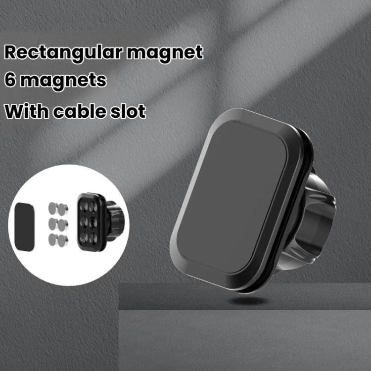 Magnetic Head For Car Phone Mount Accessories For 17mm Ball-Joint Square Magnetic Head - Black